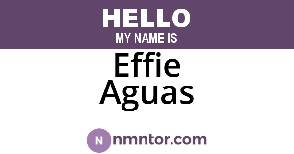 Effie Aguas