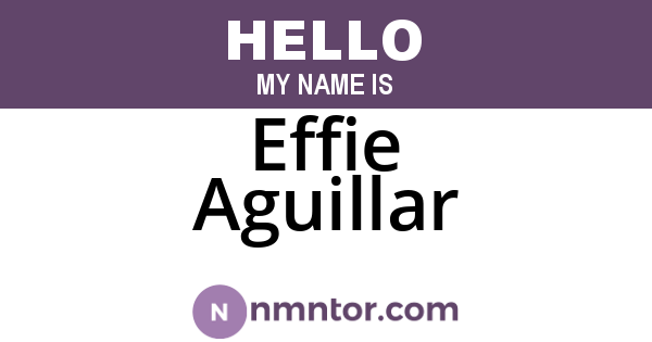 Effie Aguillar