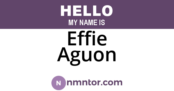 Effie Aguon