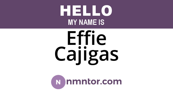 Effie Cajigas