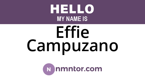 Effie Campuzano