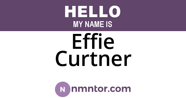 Effie Curtner