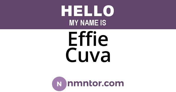 Effie Cuva