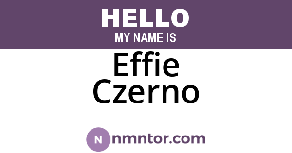 Effie Czerno