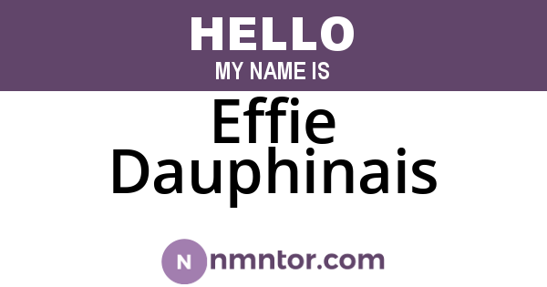 Effie Dauphinais
