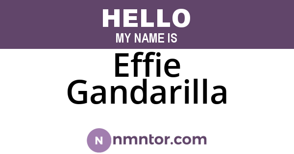 Effie Gandarilla