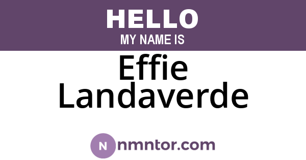 Effie Landaverde