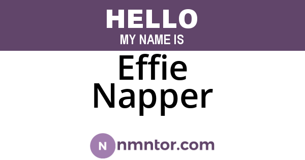 Effie Napper