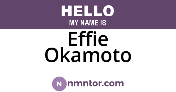 Effie Okamoto