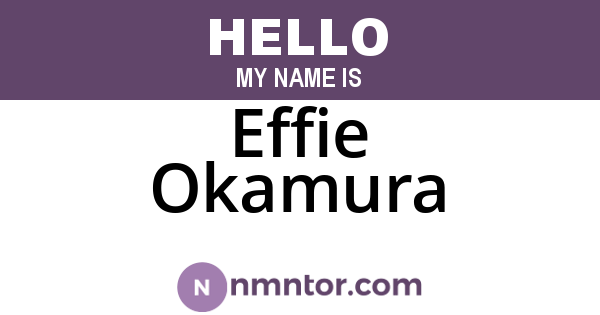 Effie Okamura