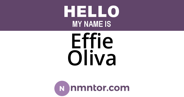 Effie Oliva