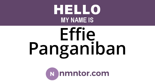 Effie Panganiban