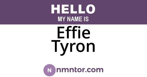 Effie Tyron