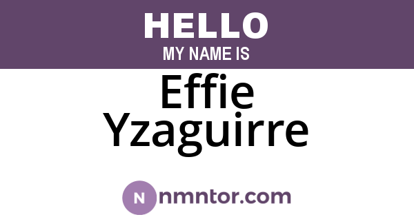 Effie Yzaguirre