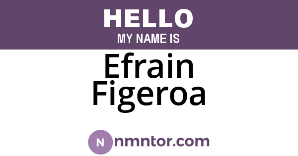 Efrain Figeroa