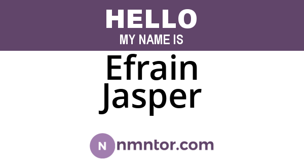 Efrain Jasper