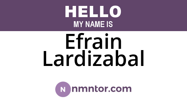 Efrain Lardizabal