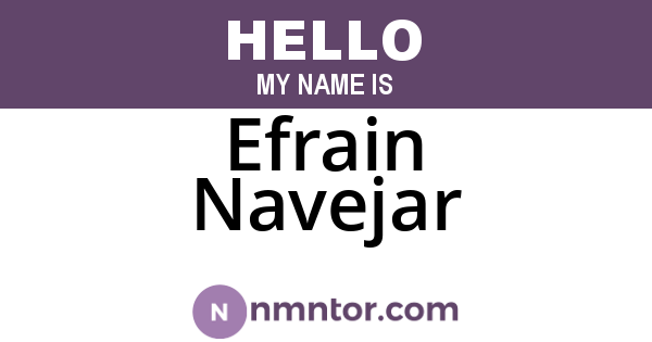 Efrain Navejar