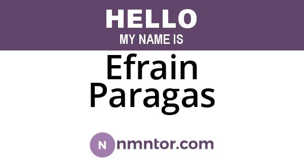 Efrain Paragas