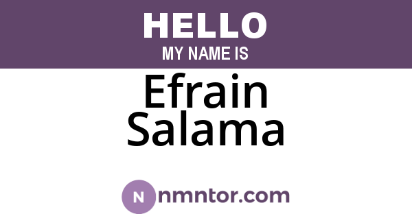 Efrain Salama