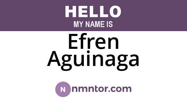 Efren Aguinaga