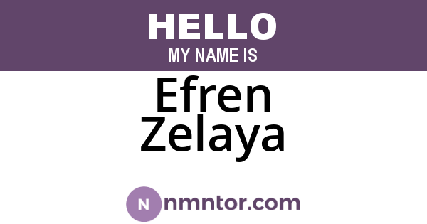 Efren Zelaya