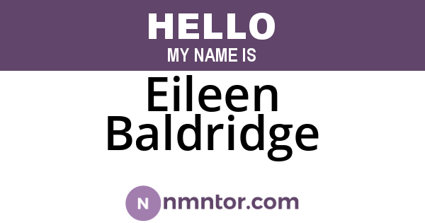 Eileen Baldridge