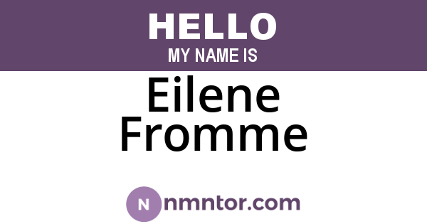 Eilene Fromme
