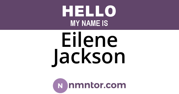 Eilene Jackson