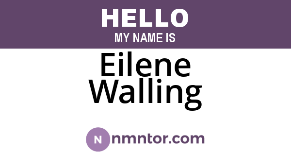 Eilene Walling