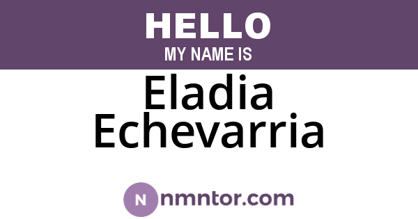 Eladia Echevarria
