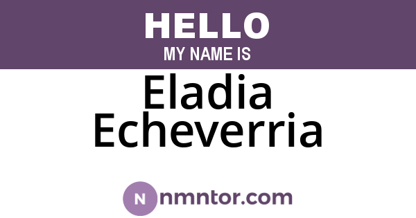 Eladia Echeverria