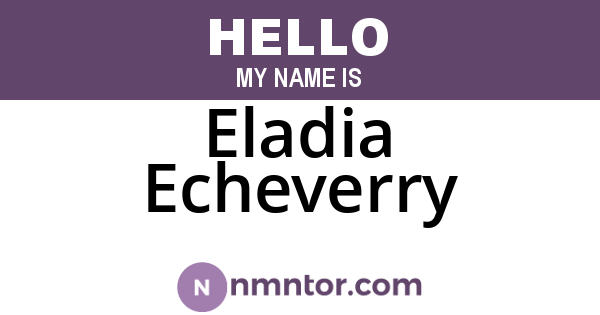 Eladia Echeverry