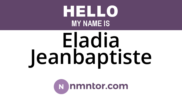 Eladia Jeanbaptiste