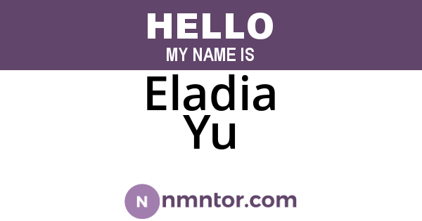 Eladia Yu