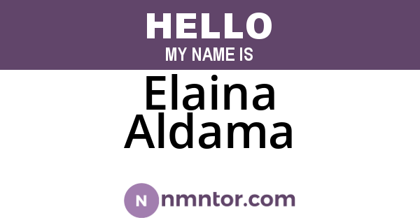 Elaina Aldama