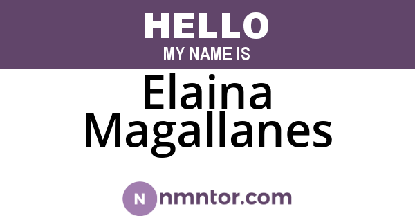 Elaina Magallanes