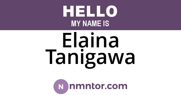 Elaina Tanigawa