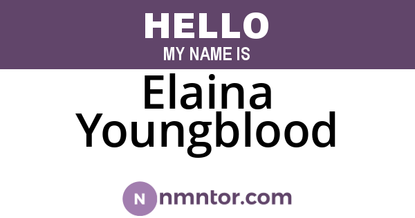 Elaina Youngblood