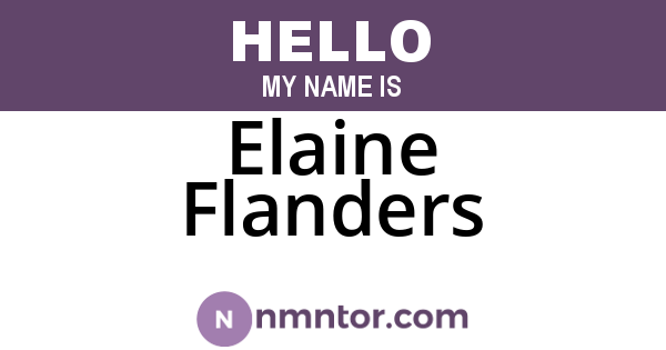 Elaine Flanders