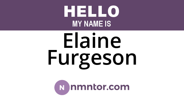 Elaine Furgeson
