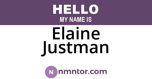 Elaine Justman