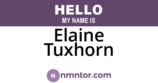 Elaine Tuxhorn
