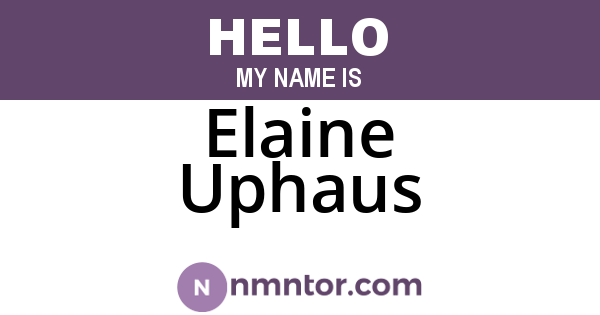 Elaine Uphaus