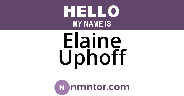 Elaine Uphoff