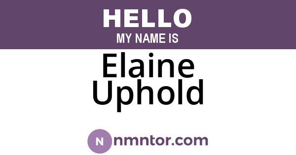 Elaine Uphold
