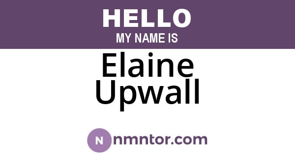 Elaine Upwall