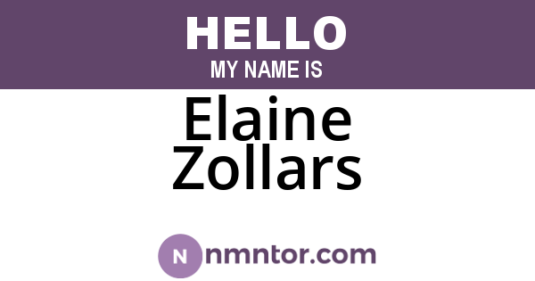 Elaine Zollars