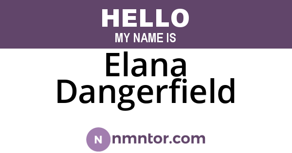 Elana Dangerfield