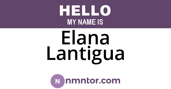 Elana Lantigua